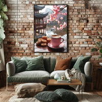 Serene Garden Cafe Vibes Cultural Heritage Poster PosterGoat