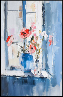 Serene Impressionistic Floral Still Life Artistic Poster PosterGoat