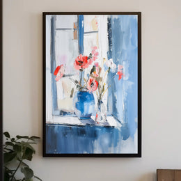 Serene Impressionistic Floral Still Life Artistic Poster PosterGoat