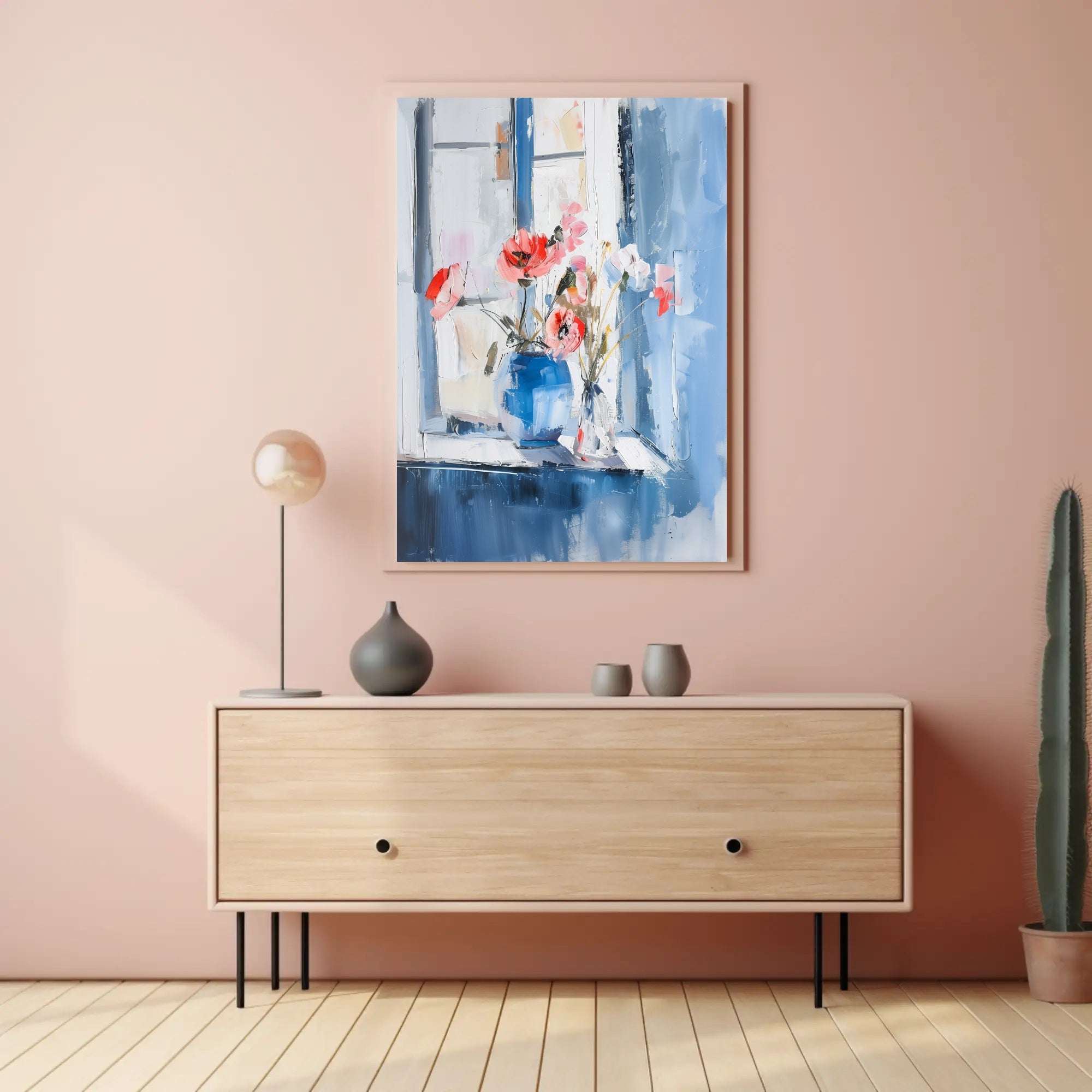 Serene Impressionistic Floral Still Life Artistic Poster PosterGoat