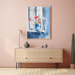 Serene Impressionistic Floral Still Life Artistic Poster PosterGoat