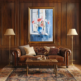 Serene Impressionistic Floral Still Life Artistic Poster PosterGoat