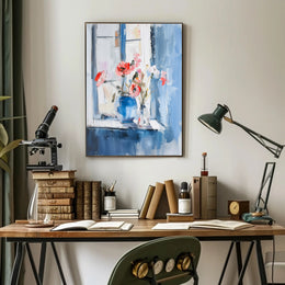 Serene Impressionistic Floral Still Life Artistic Poster PosterGoat