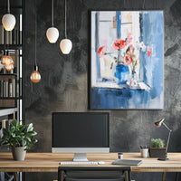 Serene Impressionistic Floral Still Life Artistic Poster PosterGoat
