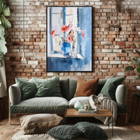 Serene Impressionistic Floral Still Life Artistic Poster PosterGoat