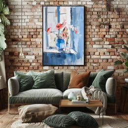 Serene Impressionistic Floral Still Life Artistic Poster PosterGoat