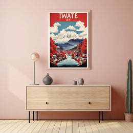 Serene Iwate Japanese Landscape Art Print Travel Poster PosterGoat