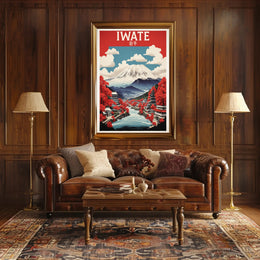 Serene Iwate Japanese Landscape Art Print Travel Poster PosterGoat