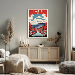 Serene Iwate Japanese Landscape Art Print Travel Poster PosterGoat