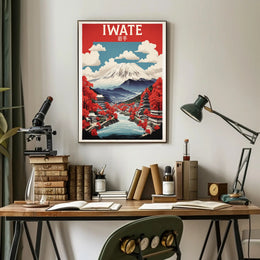 Serene Iwate Japanese Landscape Art Print Travel Poster PosterGoat