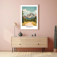 Serene Jackson Forest Pathway National Park Poster PosterGoat