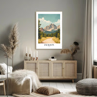 Serene Jackson Forest Pathway National Park Poster PosterGoat