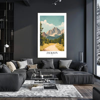 Serene Jackson Forest Pathway National Park Poster PosterGoat