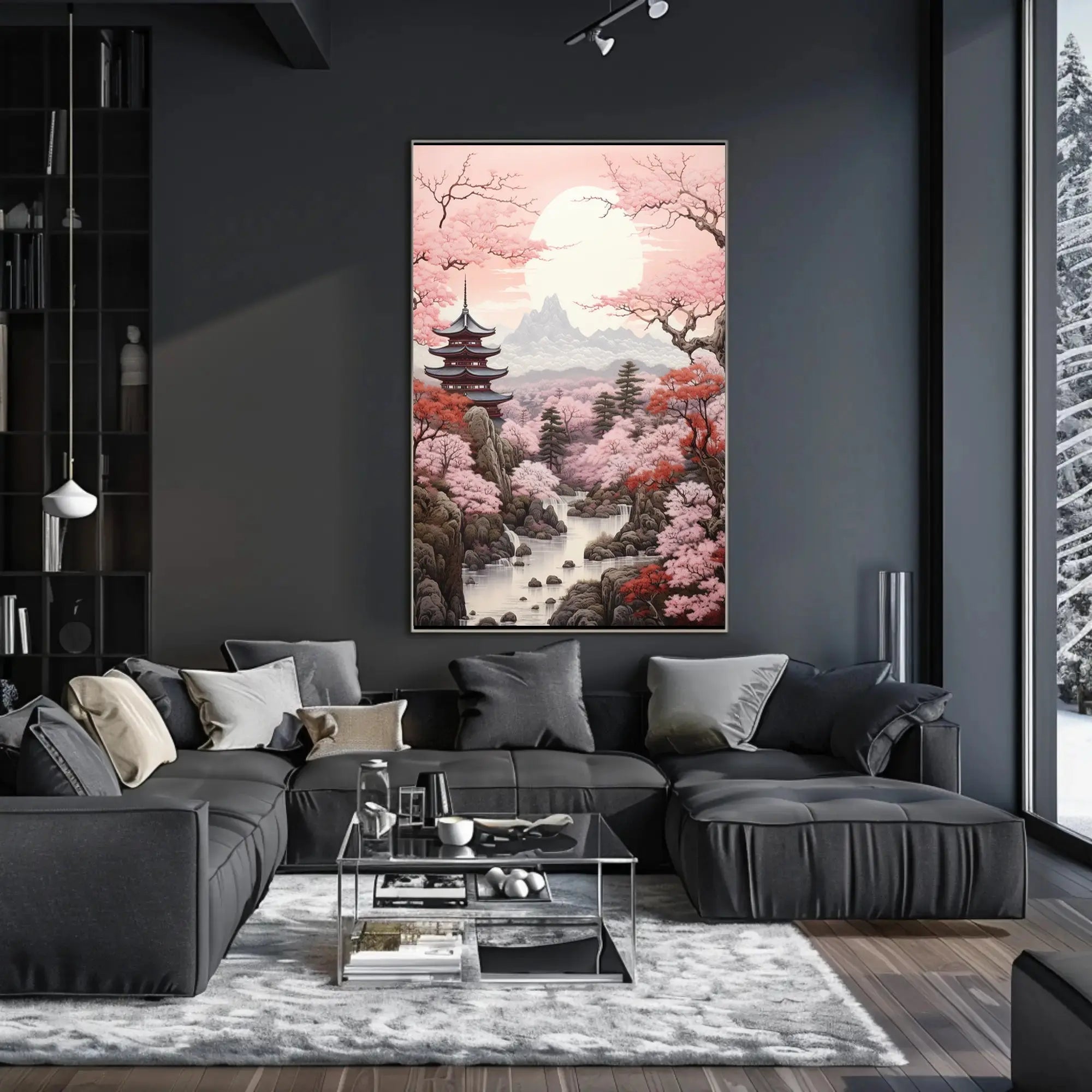Serene Japanese Landscape Art Cultural or Heritage Poster PosterGoat