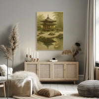 Serene Japanese Zen Garden Heritage Poster PosterGoat