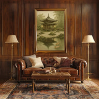 Serene Japanese Zen Garden Heritage Poster PosterGoat