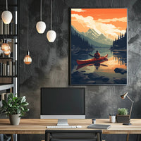 Serene Kayaking Adventure National Park Poster PosterGoat