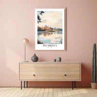 Serene Lakeside View: Jyväskylä Travel Poster PosterGoat