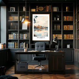 Serene Lakeside View: Jyväskylä Travel Poster PosterGoat