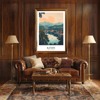 Serene Landscape of Kandy: Vintage Travel Poster PosterGoat