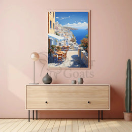 Serene Mediterranean Escape Artistic Travel Poster PosterGoat