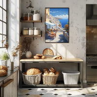 Serene Mediterranean Escape Artistic Travel Poster PosterGoat