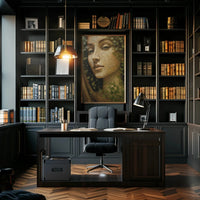 Serene Nature Connection - Ethereal Portrait Artistic Poster PosterGoat