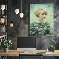 Serene Nature Tranquility with Dandelions Artistic Poster PosterGoat