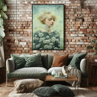 Serene Nature Tranquility with Dandelions Artistic Poster PosterGoat