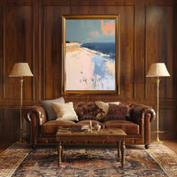 Serene Pastel Abstract Seascape Art Print - Abstract Poster PosterGoat