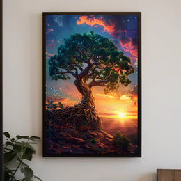 Serene Pathway Through Forest Glade Artistry National Park Poster PosterGoat