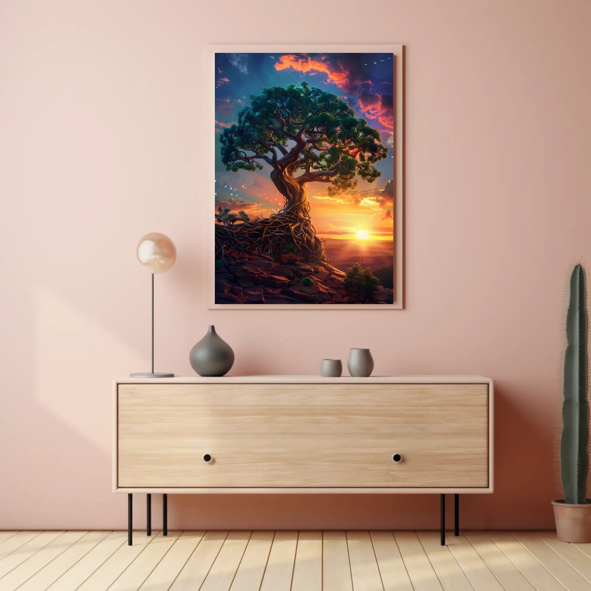 Serene Pathway Through Forest Glade Artistry National Park Poster PosterGoat