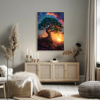 Serene Pathway Through Forest Glade Artistry National Park Poster PosterGoat