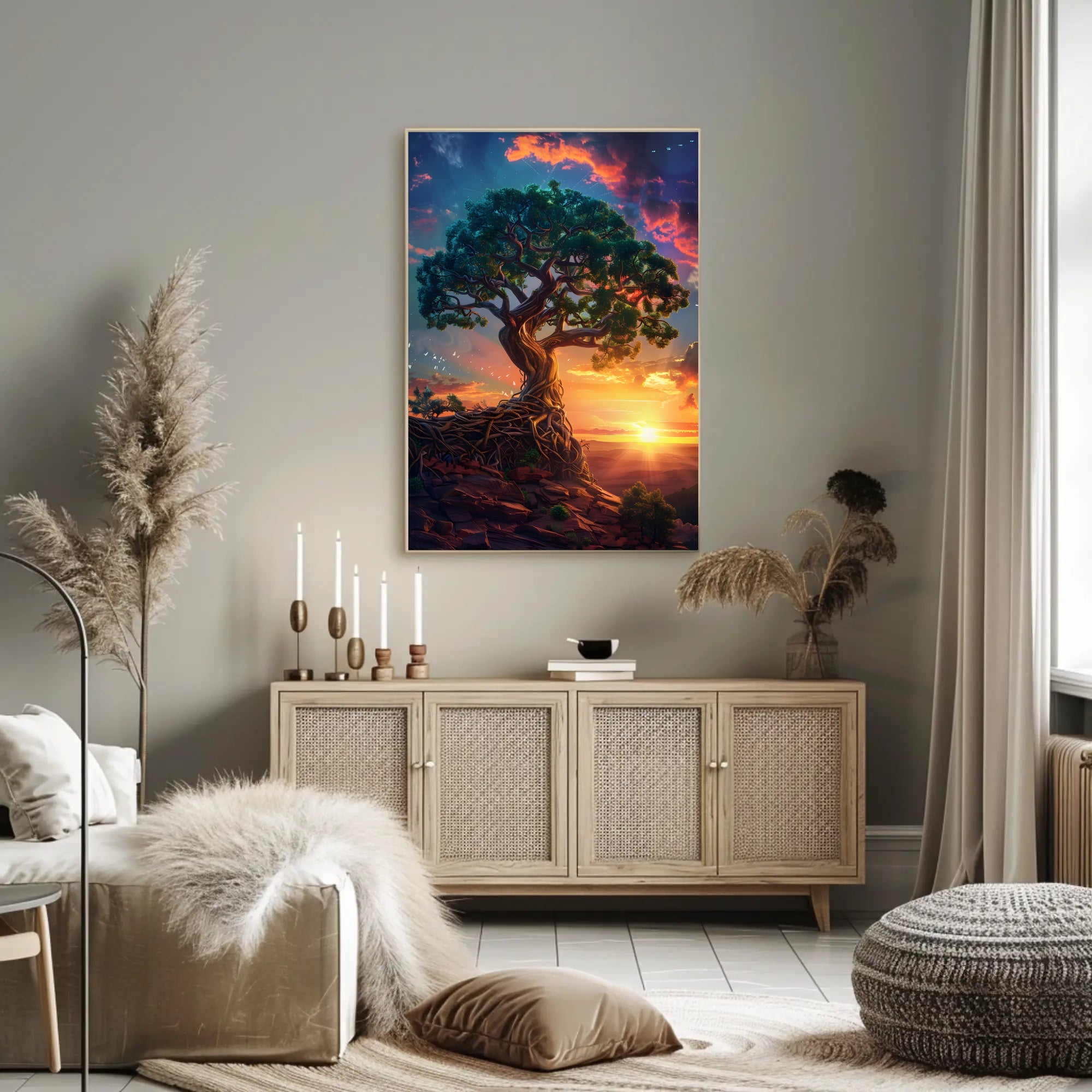 Serene Pathway Through Forest Glade Artistry National Park Poster PosterGoat