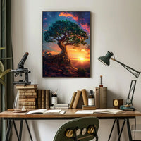 Serene Pathway Through Forest Glade Artistry National Park Poster PosterGoat