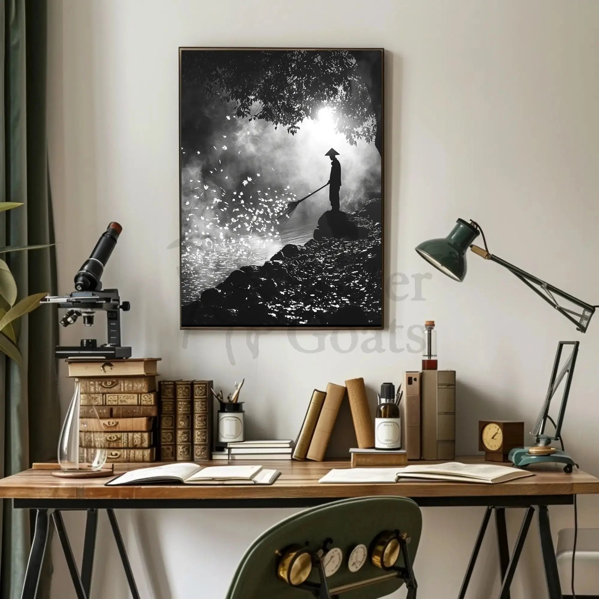 Serene Reflection in Nature Heritage Poster PosterGoat