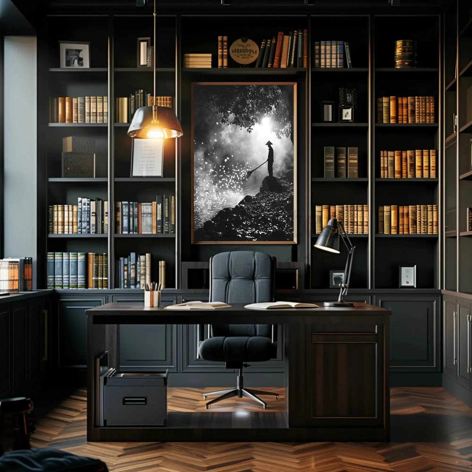 Serene Reflection in Nature Heritage Poster PosterGoat