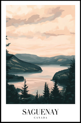 Serene Saguenay Landscape Tranquil Travel Poster PosterGoat