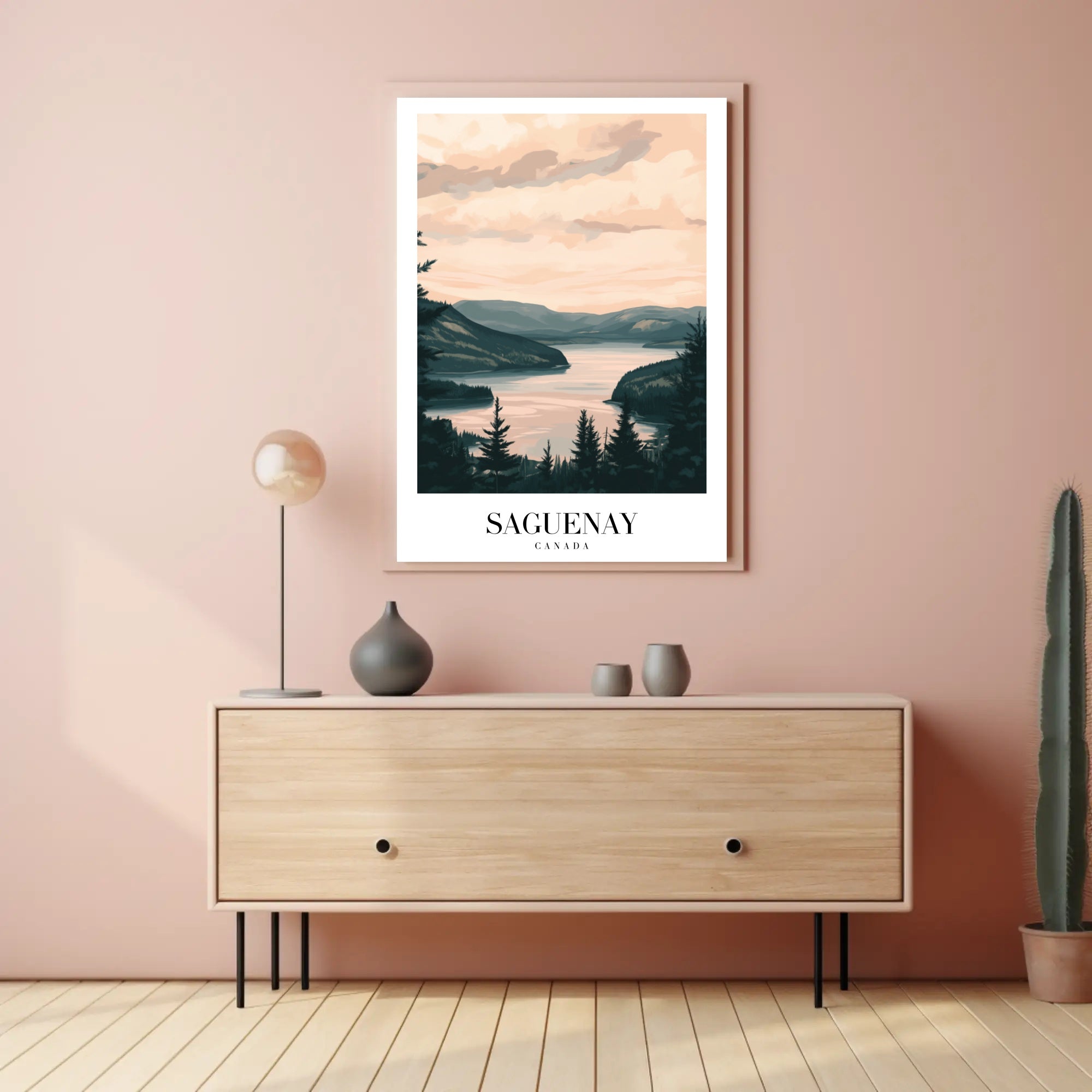 Serene Saguenay Landscape Tranquil Travel Poster PosterGoat