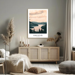 Serene Saguenay Landscape Tranquil Travel Poster PosterGoat