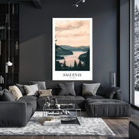 Serene Saguenay Landscape Tranquil Travel Poster PosterGoat
