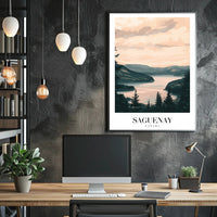 Serene Saguenay Landscape Tranquil Travel Poster PosterGoat