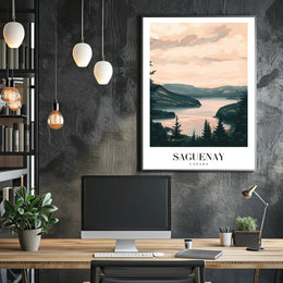 Serene Saguenay Landscape Tranquil Travel Poster PosterGoat