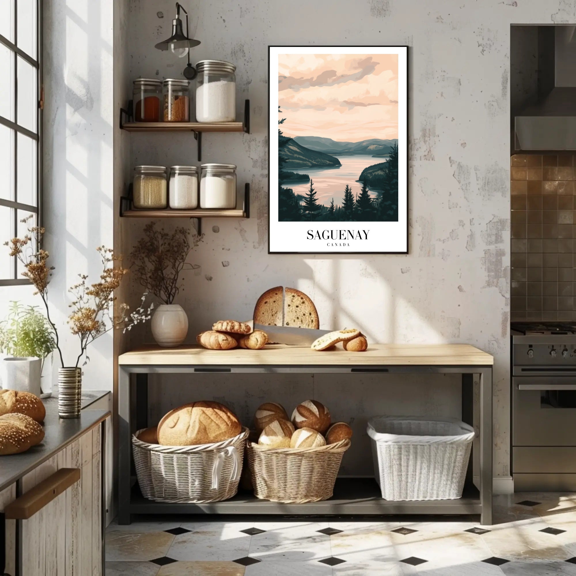 Serene Saguenay Landscape Tranquil Travel Poster PosterGoat