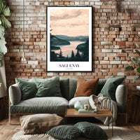 Serene Saguenay Landscape Tranquil Travel Poster PosterGoat