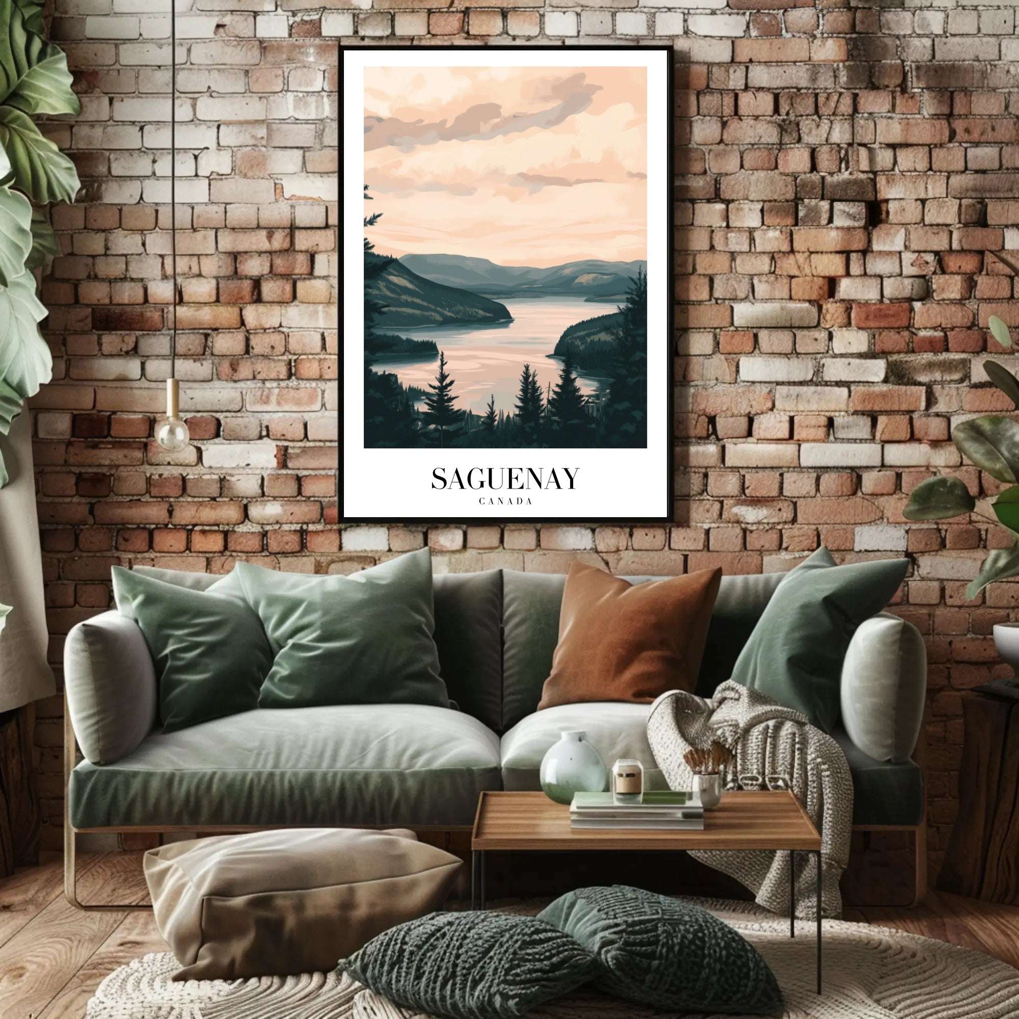 Serene Saguenay Landscape Tranquil Travel Poster PosterGoat