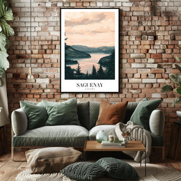 Serene Saguenay Landscape Tranquil Travel Poster PosterGoat
