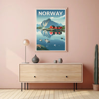 Serene Scandinavian Landscape Travel Poster PosterGoat