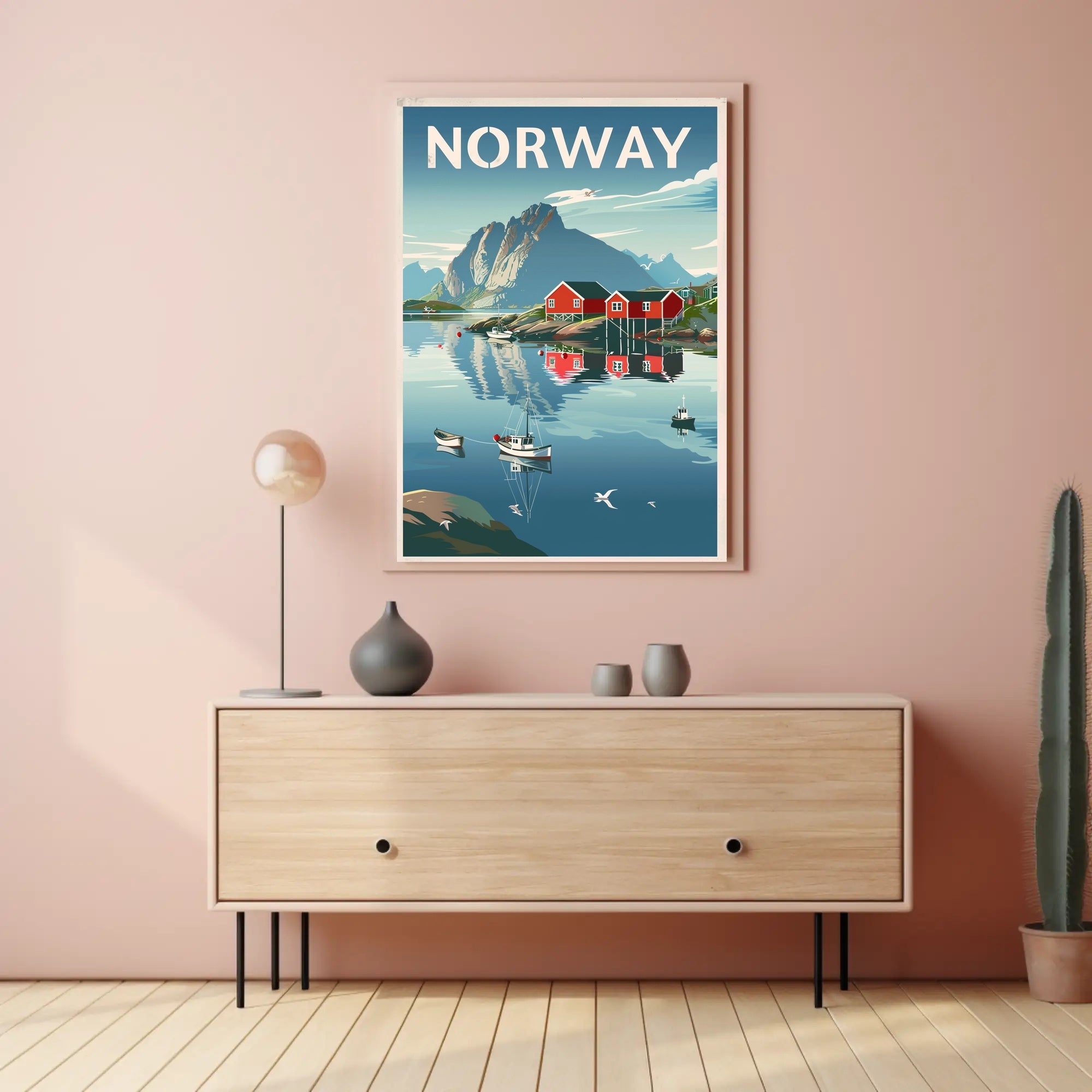 Serene Scandinavian Landscape Travel Poster PosterGoat
