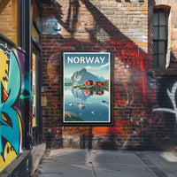 Serene Scandinavian Landscape Travel Poster PosterGoat